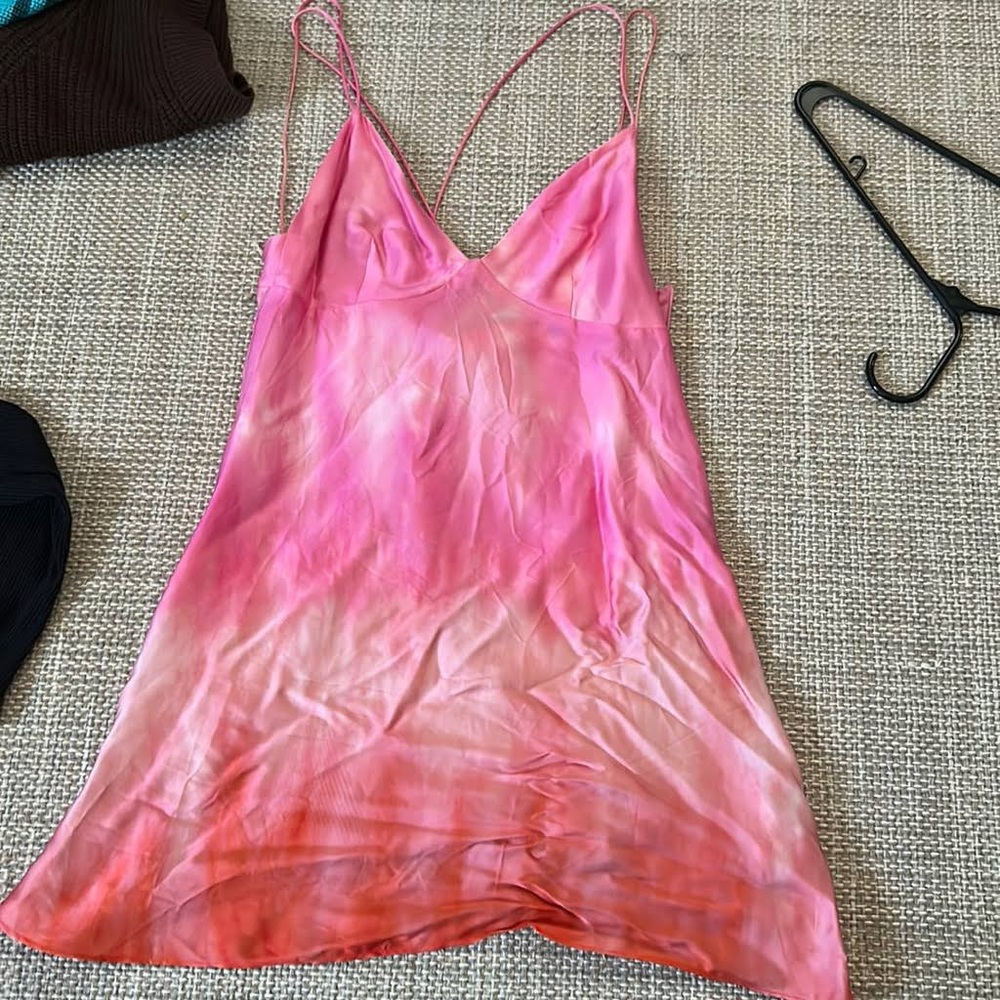 ZARA tie dye mini dress